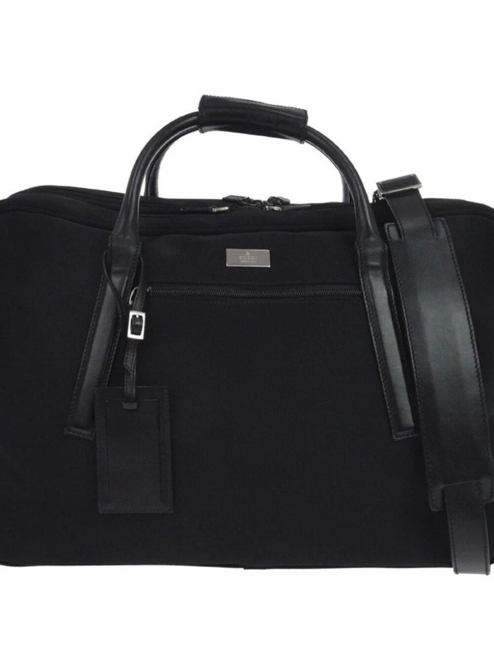 Gucci Black Nylon Canvas 2way Travel Bag
